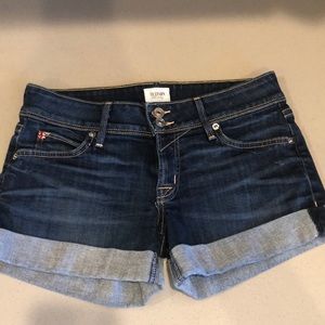 Adorable Hudson Jean shorts cuffed